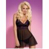 Amarone babydoll i stringi czarny s/m