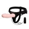Vibrating Strap On - 185x42mm. Flesh