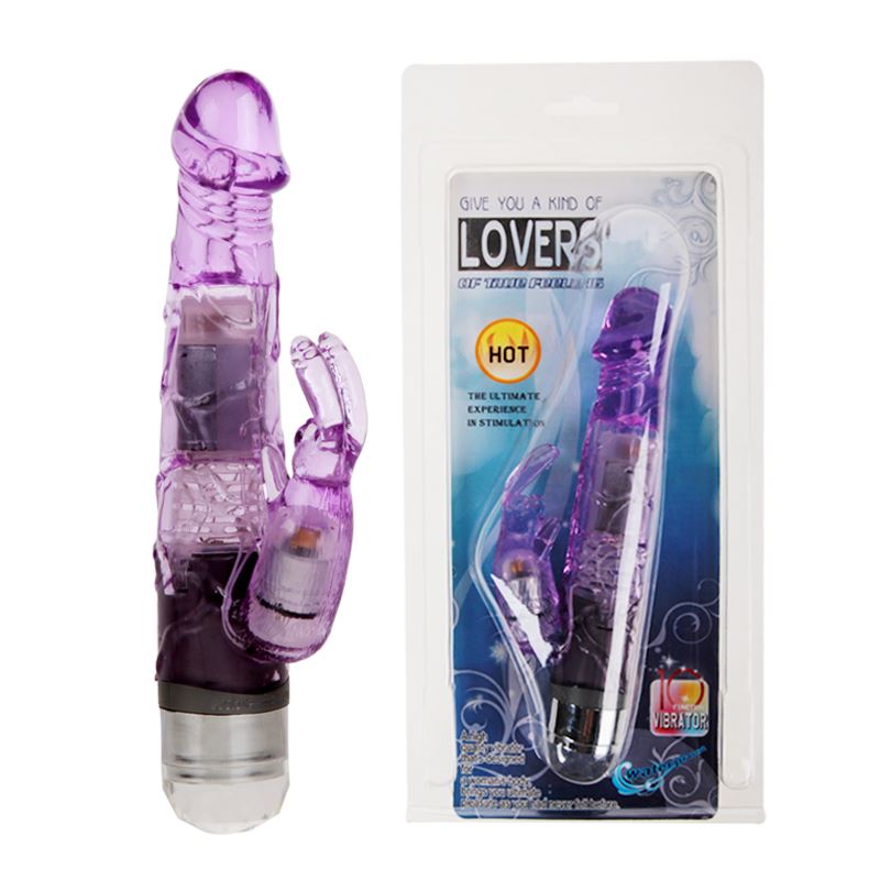 Jelly Bunny, 10-speeds vibr, double-motors, water
