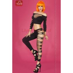 Top i spodnie S/M Black