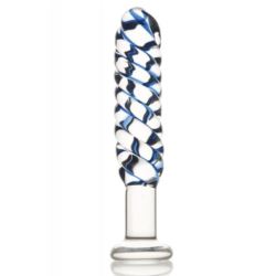 Dildo transparent glass 16 cm