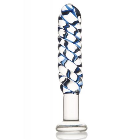 Dildo transparent glass 16 cm
