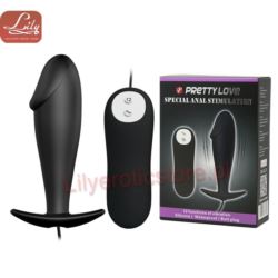 Pretty Love Vibrating Butt Plug Black