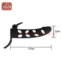 Pretty Love 6 Inch Vibrating Penis Sleeve Black