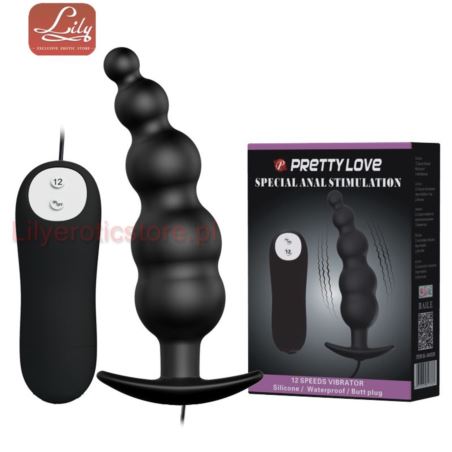 Pretty Love Vibrating Special Anal  Black