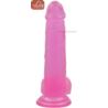 Jelly Studs Crystal Dildo Large pink