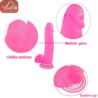 Jelly Studs Crystal Dildo Large pink