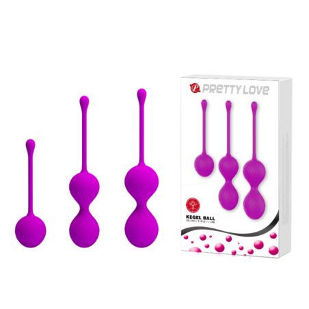 Pretty Love Kegel Balls Set 3 SZT Pink