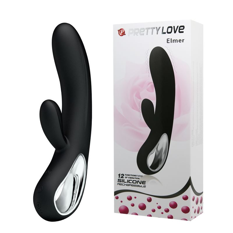 Pretty Love Elmer Clit vibrator rechargeable Black