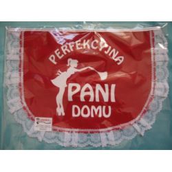 Fartuszek Perfekcyjna Pani Domu czerwony