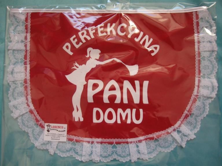 Fartuszek Perfekcyjna Pani Domu czerwony
