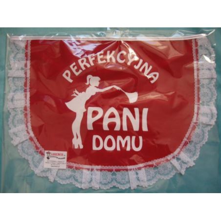 Fartuszek Perfekcyjna Pani Domu czerwony