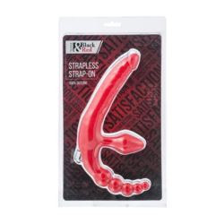 Black & Red strapon with vibro-bullet red
