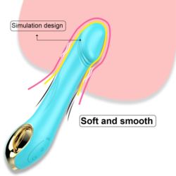 Wibrator G spot Real silicone USB fiolet
