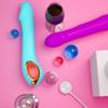 Wibrator G spot Real silicone USB fiolet