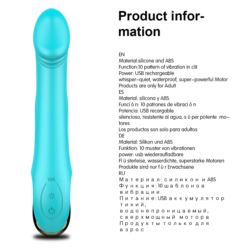 Wibrator G spot Real silicone USB fiolet