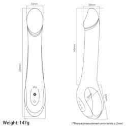Wibrator G spot Real silicone USB fiolet