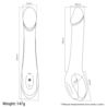 Wibrator G spot Real silicone USB fiolet