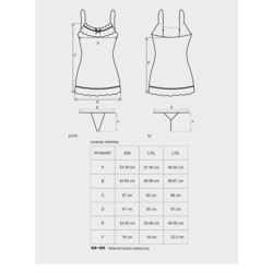 Curacao koszulka + stringi biała L/XL
