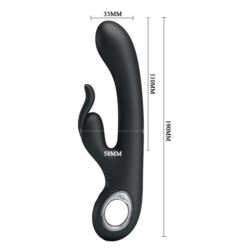 Pretty Love Carina Silicone Vibrator Black