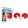 Fluffy hand cuffs red