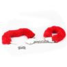Fluffy hand cuffs red