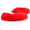 Fluffy hand cuffs red