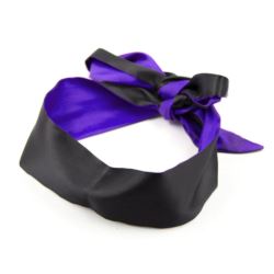 Multifuncional Satin Tape black/purple 150 cm