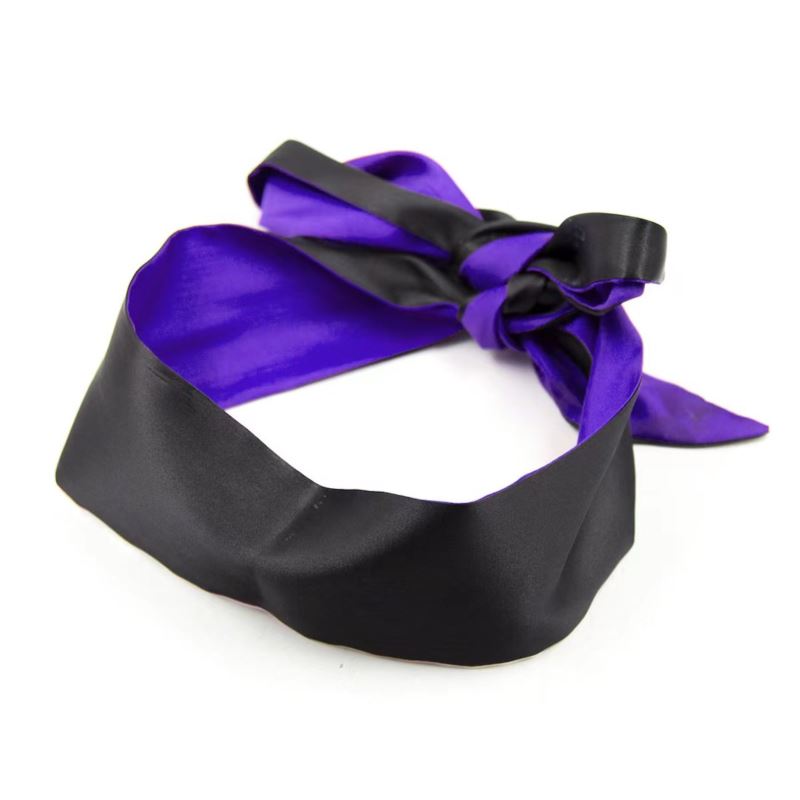 Multifuncional Satin Tape black/purple 150 cm