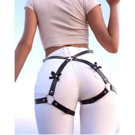 Pas na uda z kokardkami harness woman