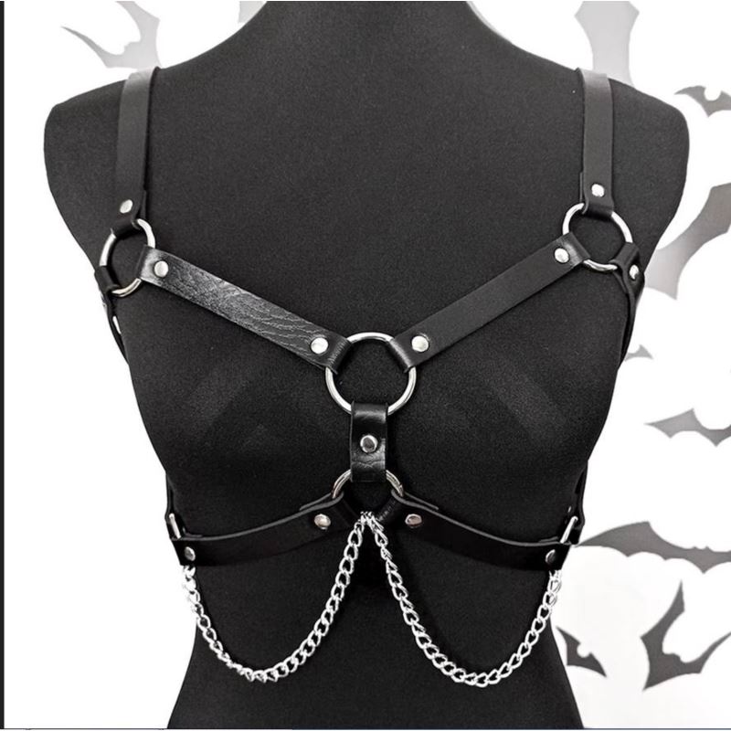 Uprząż harness woman z łańcuszkiem