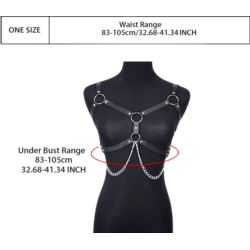 Uprząż harness woman z łańcuszkiem