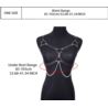 Uprząż harness woman z łańcuszkiem