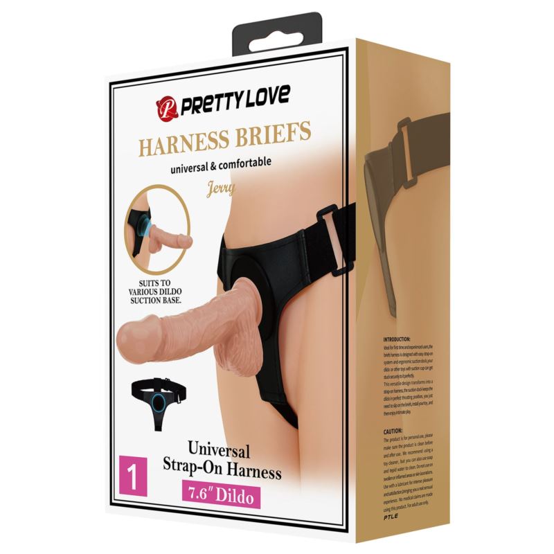 Pretty Love Jerry Harness Briefs strap-on 7,6"