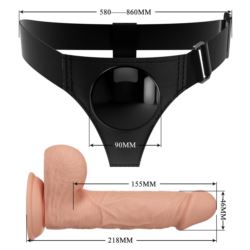 Pretty Love Jerry Harness Briefs strap-on 7,6"