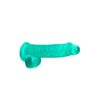 Realistic Dildo crystal turquoise 6"15 cm