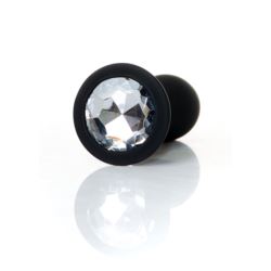 Silicone plug black clear L