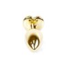 Plug-Jewellery gold heart green S