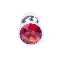 Plug-Jewellery Silver plug red S