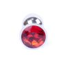 Plug-Jewellery Silver plug red S