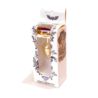Plug-Jewellery Gold Heart plug red S
