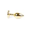 Plug-Jewellery Gold Heart plug red S