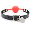 Ball Gag Red z Kłódką