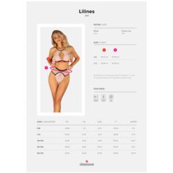 Lilines komplet 2 cz light pink L/XL