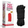 Fetish bondage rope black