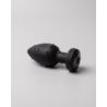 Vibrating butt plug remote control black
