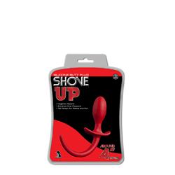 Shove Up 3.5inch Buttplug With Tail Red -6385