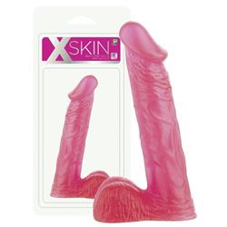 XSkin 8 PVC dong - Transparent PinkSztuczny fantom-930
