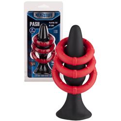 Menzstuff Pash Black Plug silicone   3 x Ring-2065