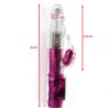 Rotation balls vibrator Pink-metalic